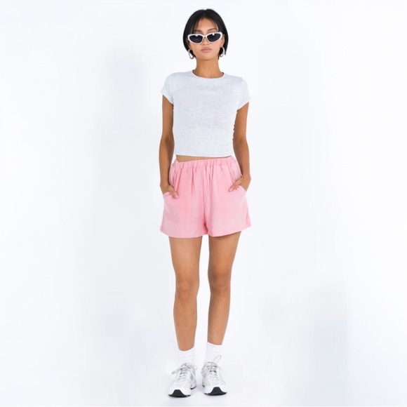 Princess Polly Mateo Shorts In Pink Size 6 - Picture 13 of 13